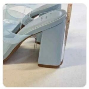 Elegant Blue Women's Block Heel Sandals